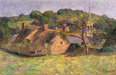 Landschaft bei Pont-Aven, 1888 von Paul Gauguin